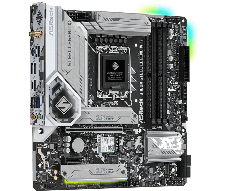 ASRock 華擎 B760M Steel Legend WiFi Micro-ATX 主機板 (DDR5)