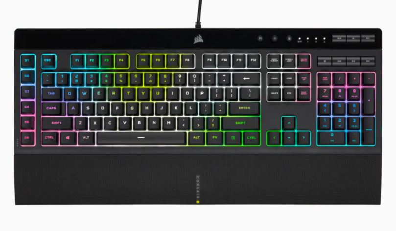 Corsair K55 RGB PRO XT (薄膜式鍵盤)