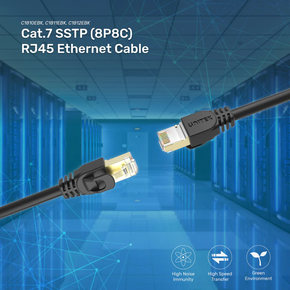 UNITEK, UTP Cat.7 RJ45 (8P8C) M to M LAN Cable LAN 線