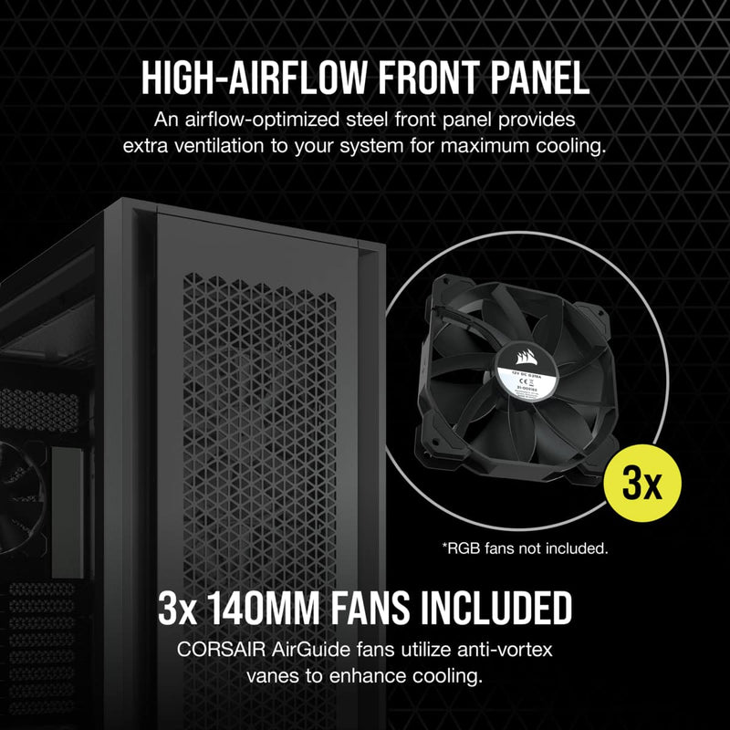 Corsair iCUE 7000D AIRFLOW Tempered Glass Mid-Tower ATX PC CASE