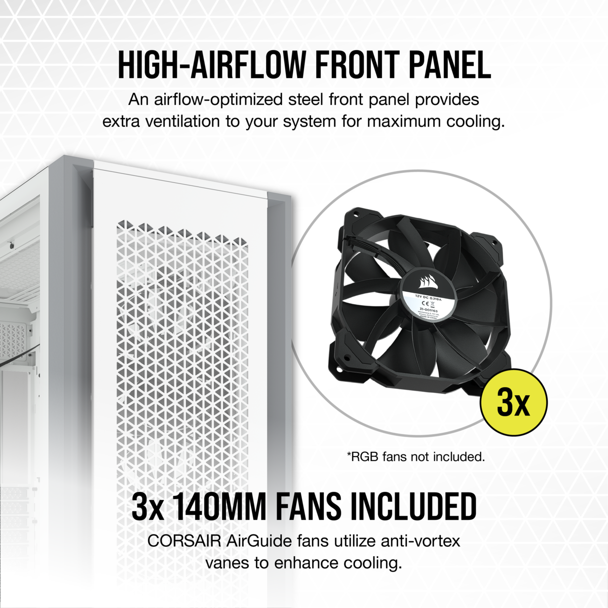 Corsair iCUE 7000D AIRFLOW Tempered Glass Mid-Tower ATX PC CASE 