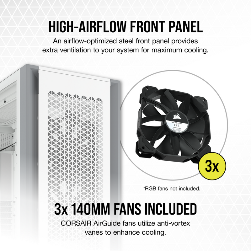 Corsair iCUE 7000D AIRFLOW Tempered Glass Mid-Tower ATX PC CASE