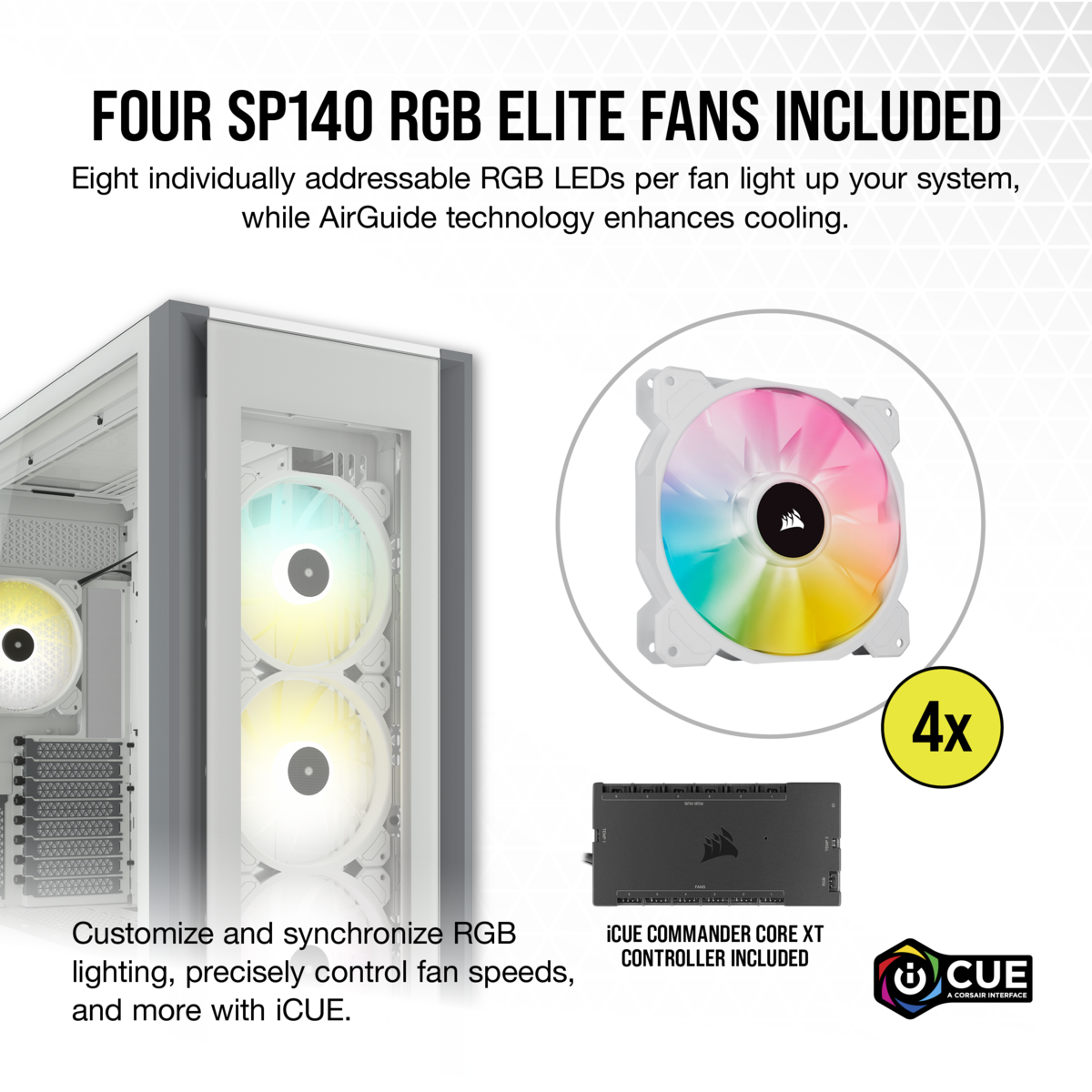 Corsair iCUE 7000X RGB Tempered Glass ATX CASE 