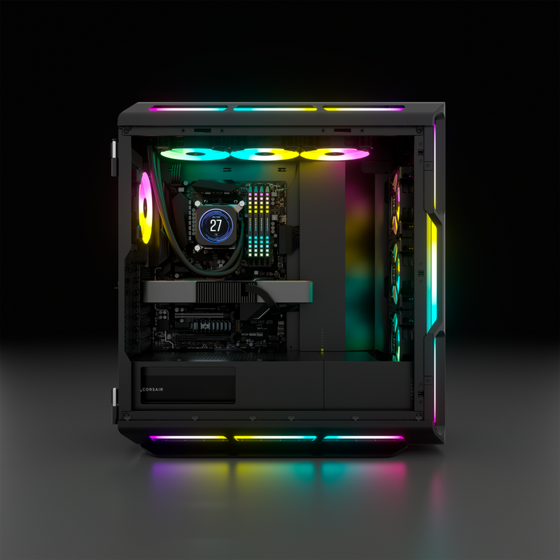 Corsair iCUE 5000T RGB Tempered Glass Mid-Tower ATX PC CASE