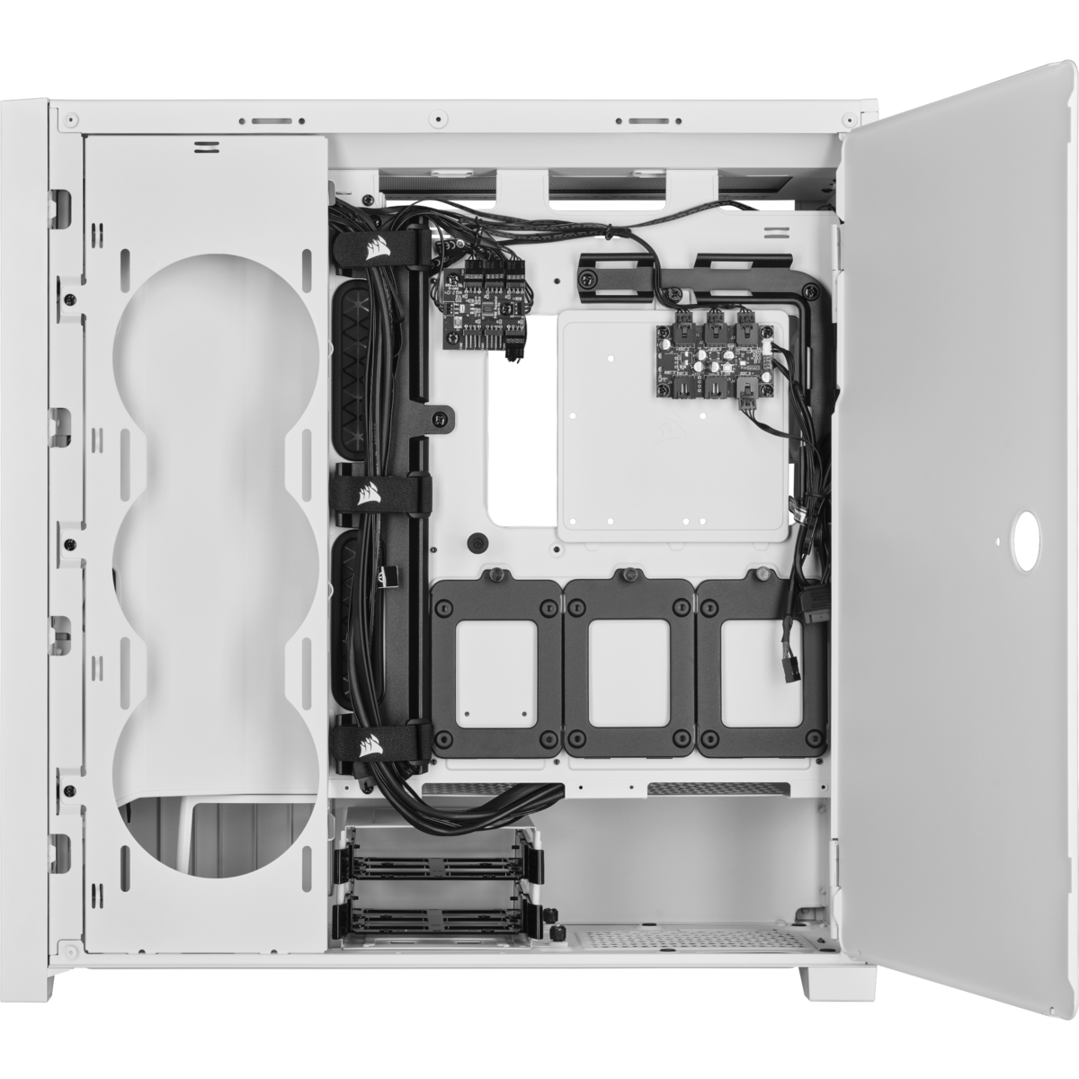 Corsair iCUE 5000X RGB QL Edition Tempered Glass Mid-Tower ATX PC CASE - True White