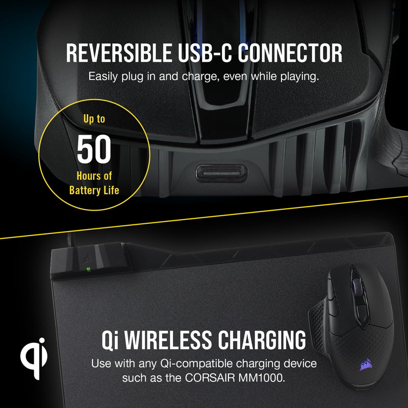 CORSAIR DARK CORE RGB PRO Wireless Gaming Mouse