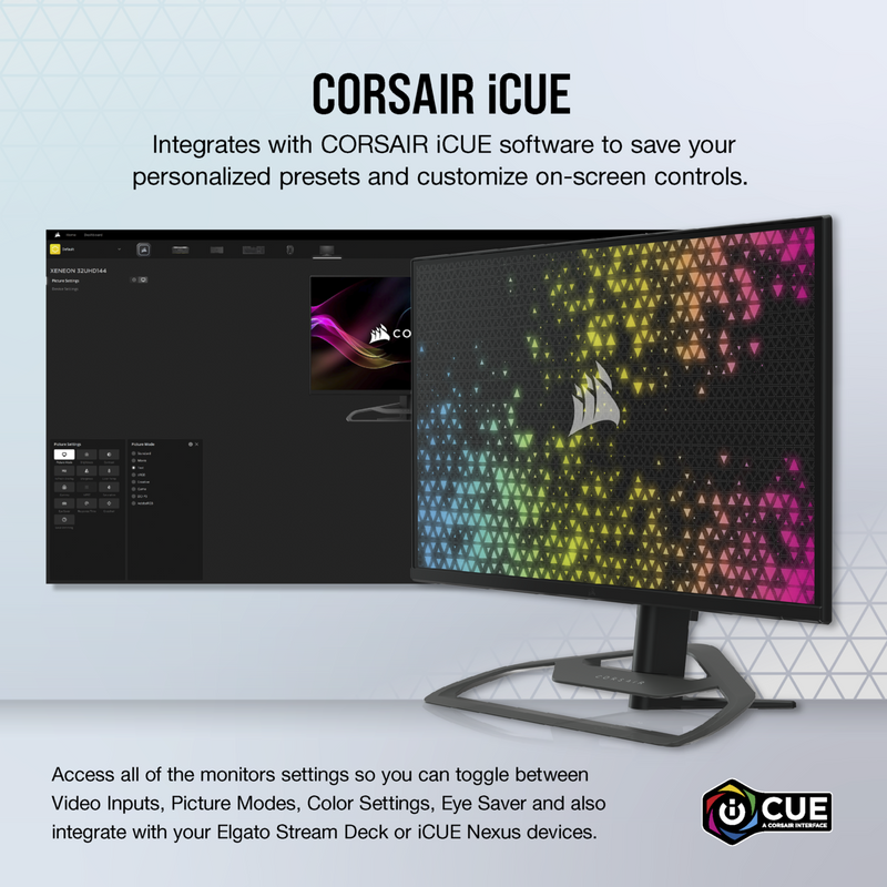 Corsair 32UHD144 32" 4K IPS 144Hz RGB Gaming Monitor