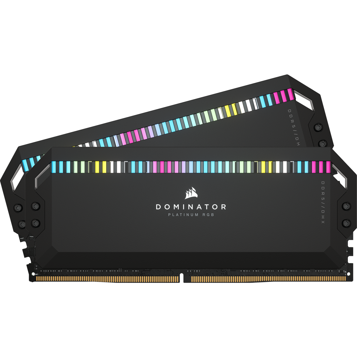 Corsair DOMINATOR® PLATINUM RGB 32GB (2x16GB) DDR5 DRAM 6000MHz C36 Memory Kit — Black