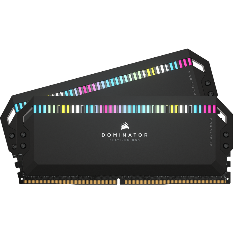 Corsair DOMINATOR® PLATINUM RGB 32GB (2x16GB) DDR5 DRAM 5600MHz C36 Memory Kit — Black