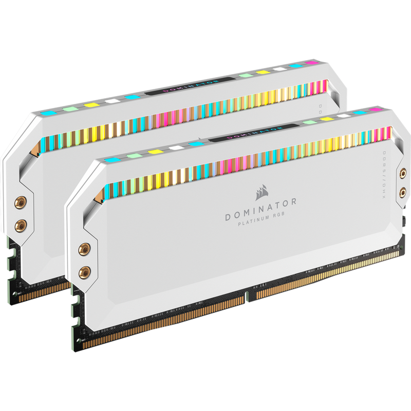 Corsair DOMINATOR PLATINUM RGB 32GB (16GB x2) DDR5 5600MHz White (CMT32GX5M2B5600C36W)