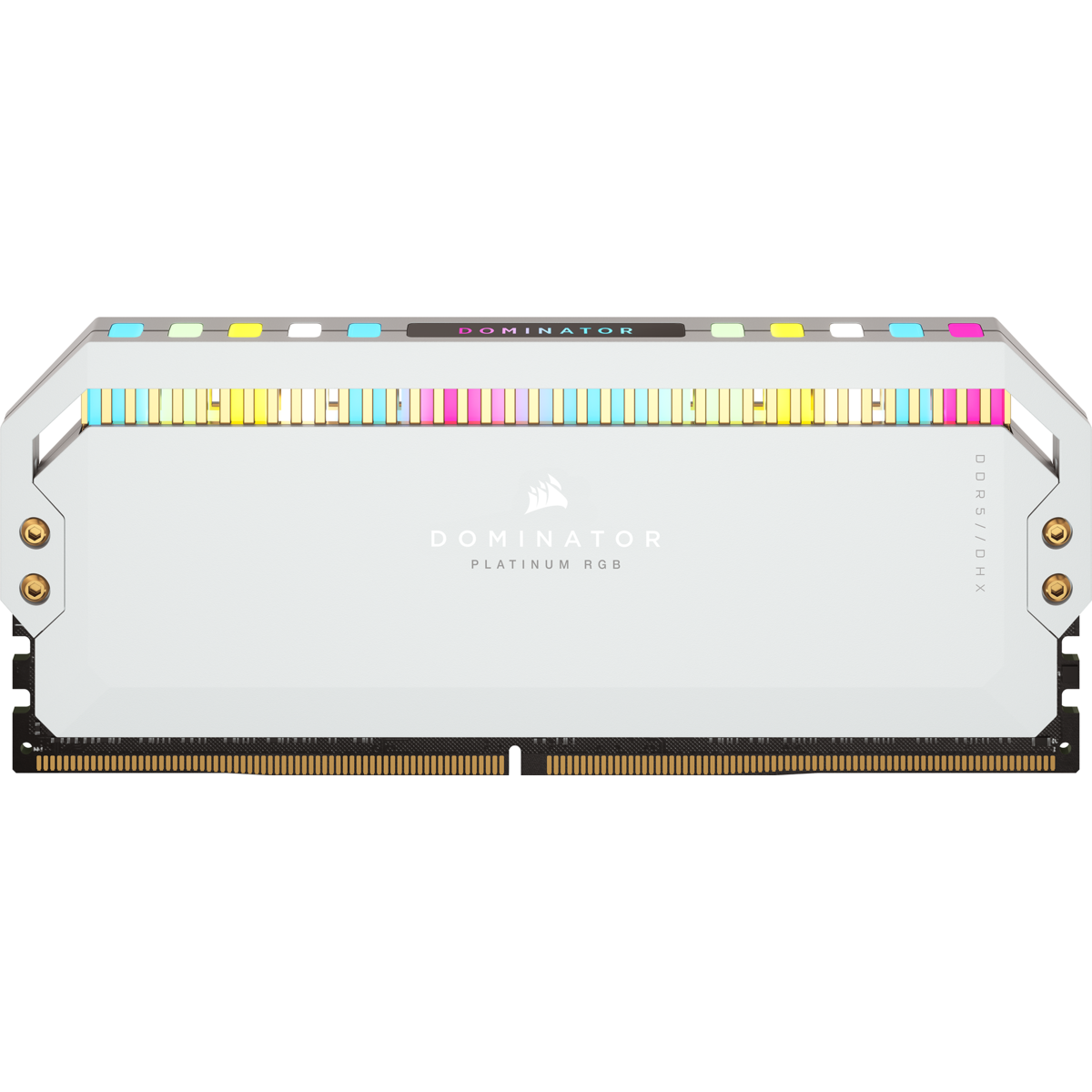 Corsair DOMINATOR® PLATINUM RGB 64GB (2x32GB) DDR5 DRAM 5200MHz C40 Memory Kit — White