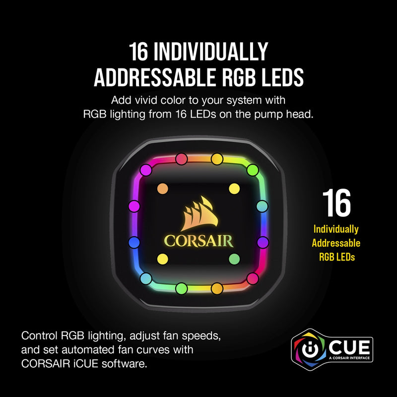 CORSAIR iCUE H115i RGB PRO XT 280mm Liquid CPU Cooler