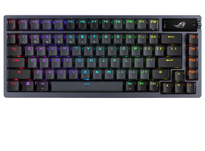 ASUS ROG Azoth NX 2.4 GHz SpeedNova OLED PBT 75% 無線機械自組遊戲鍵盤