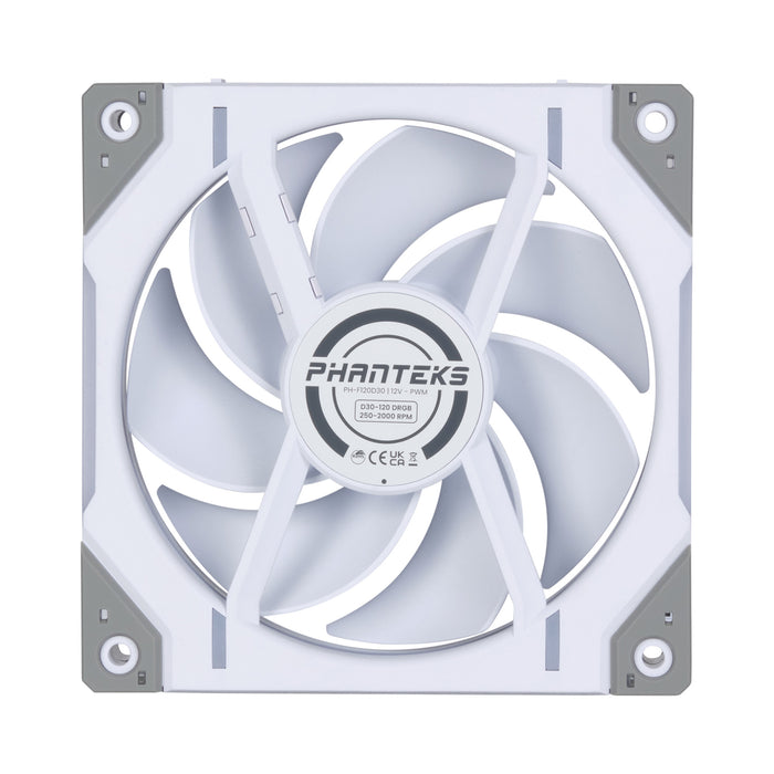 Phanteks D30-120 PWM DRGB White Case Fan (3PACK)