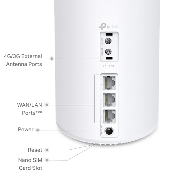 TP-Link Deco X50-4G+ AX3000完整家庭Mesh WiFi 6系統