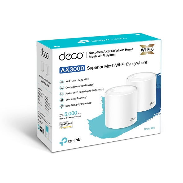 TP-Link Deco X60 AX3000 完整家庭Mesh Wi-Fi系統