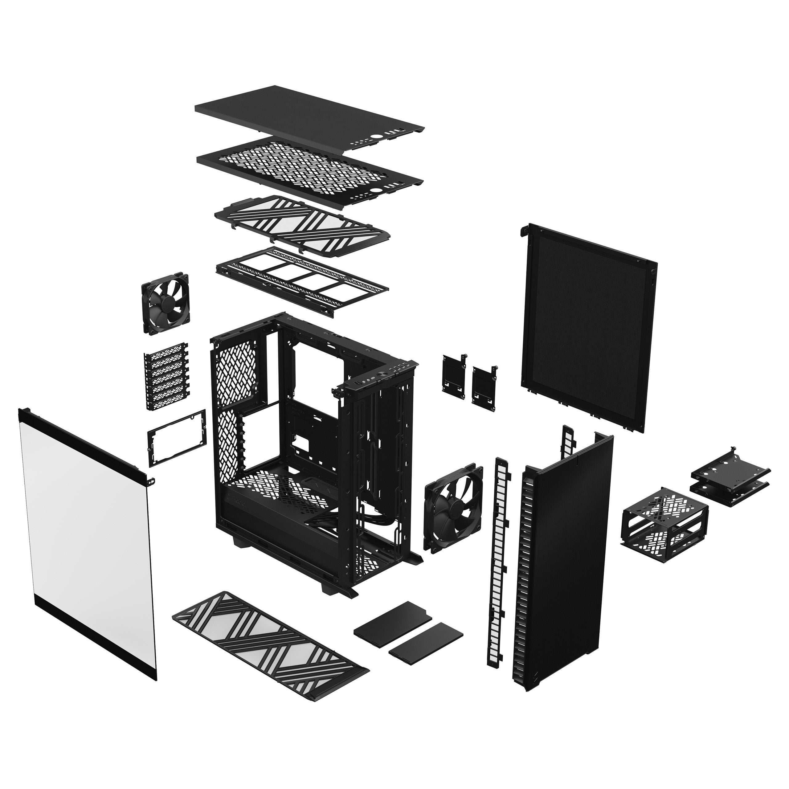 Fractal Design Define 7 Compact Tempered Glass ATX CASE 機箱 (Black/White)