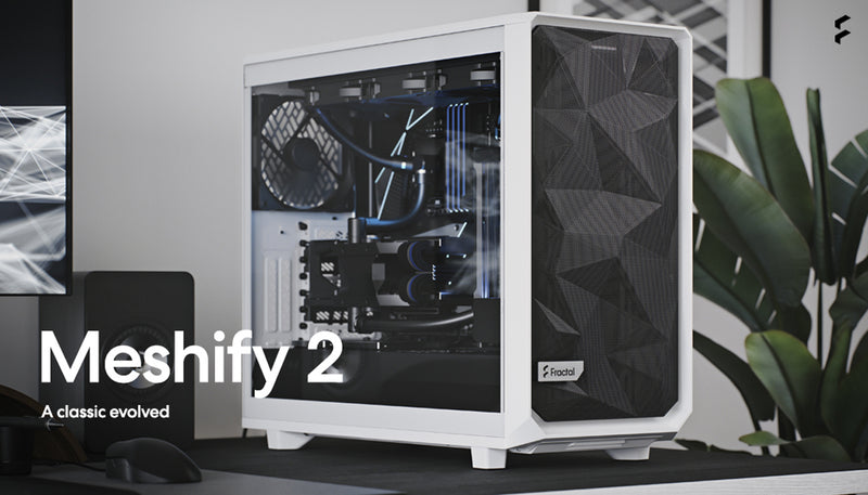 Fractal Design Meshify 2 Compact White TG Clear Tint