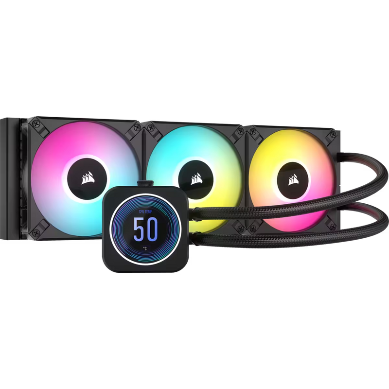 Corsair iCUE H150i ELITE LCD XT 360mm Black 水冷散熱器