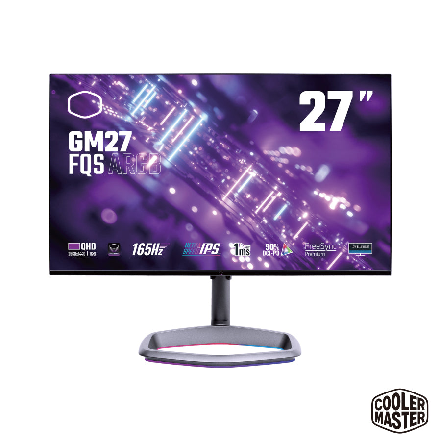 Cooler Master CM GM27-FQS ARGB 27" QHD 165HZ IPS 電競螢幕