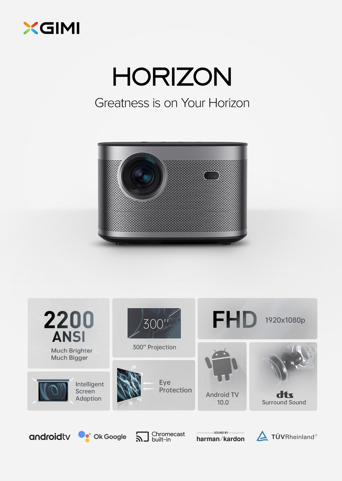 XGIMI Horizon FHD 2200ANSI Harman-Kardon 專業投影儀