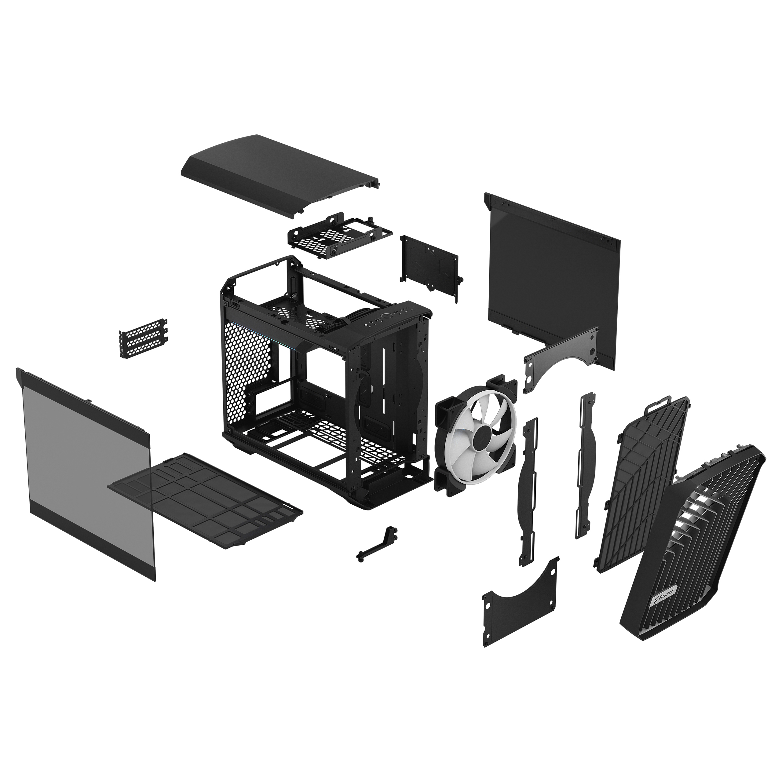Fractal Design Torrent Nano RGB Black TG Light Tint Mini-ITX CASE