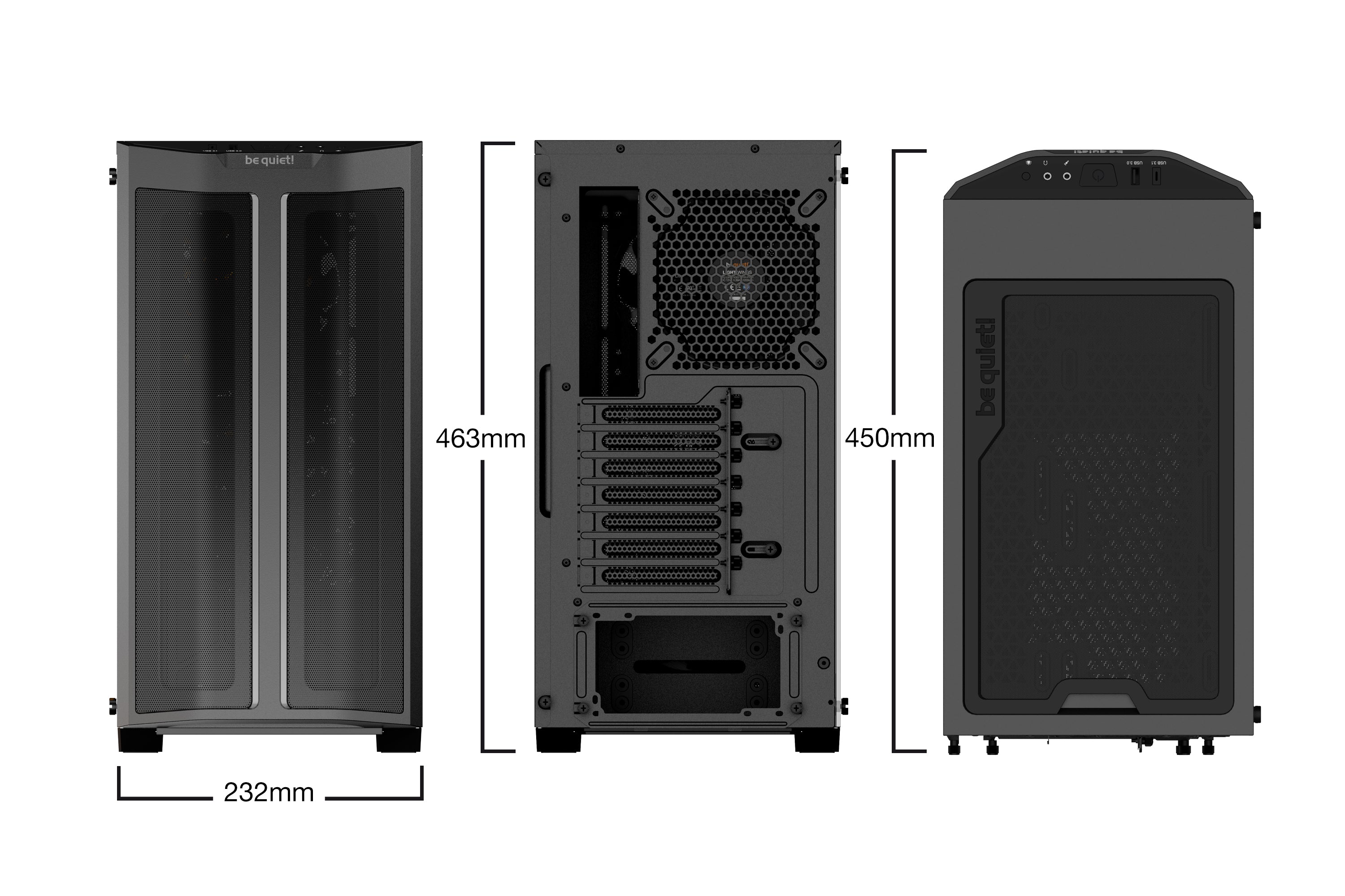 Be Quiet! PURE BASE 500 FX MID TOWER Case (20th YEARS FX SERIES)