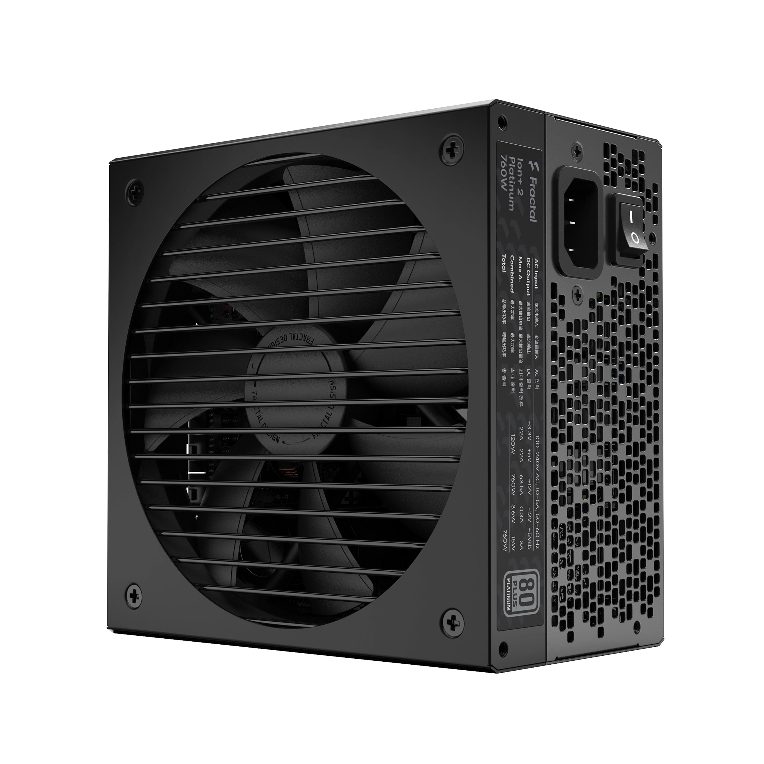 Fractal Design ION+ 2 760W 80Plus Platinum Fully Modular PSU 鉑金牌 全模組 主機電源