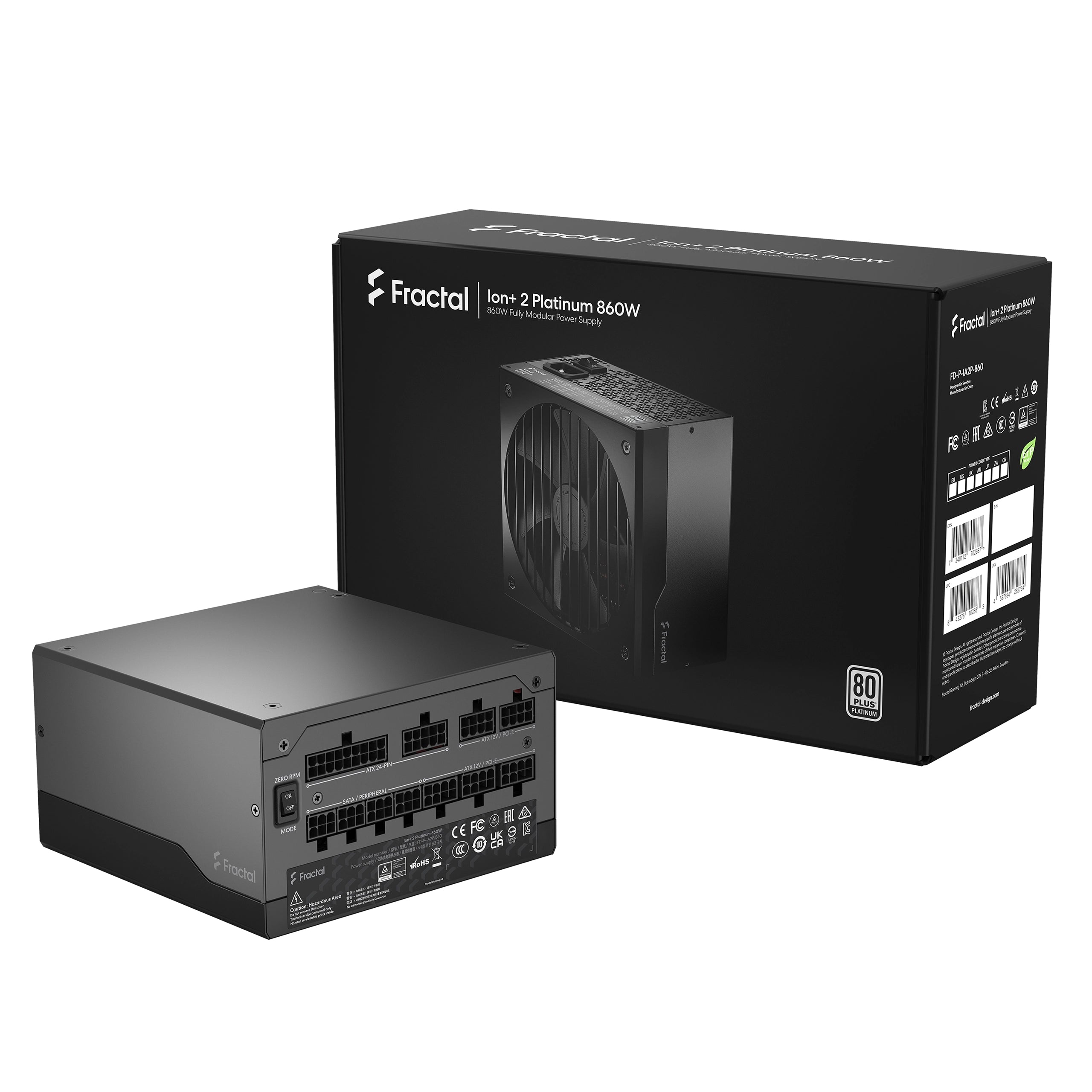Fractal Design ION+ 2 860W 80Plus Platinum Fully Modular PSU 鉑金牌 全模組 主機電源