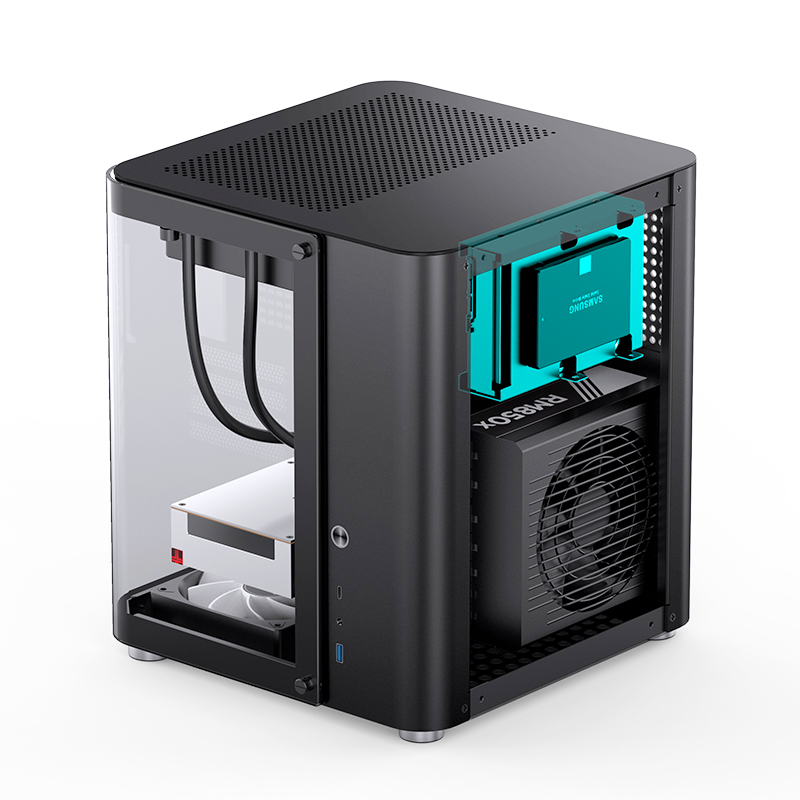 Jonsbo TK-1 Micro-ATX 星艦倉 環型鋼化玻璃側透 小型機箱 (黑/白)