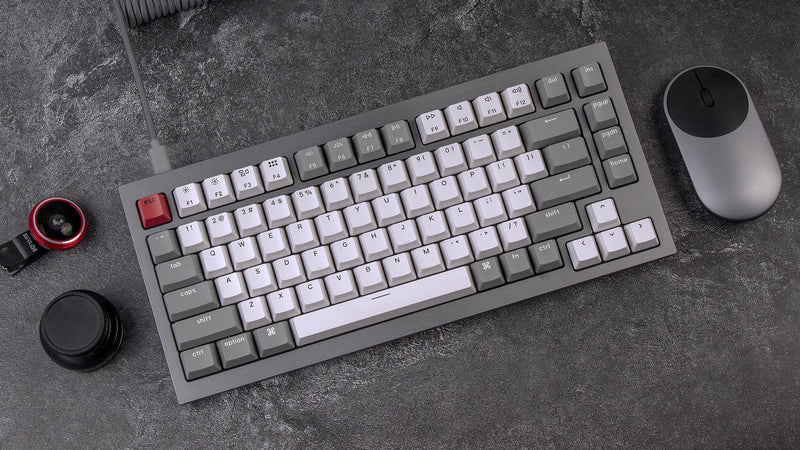 Keychron - Q1J1 QMK Custom Mechanical Keyboard - Fully Assembled Navy Blue