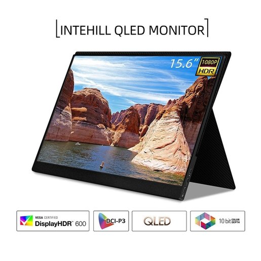 Intehill 15.6" HS156PEQ QLED Portable Monitor Black 非觸控式 便攜式顯示器