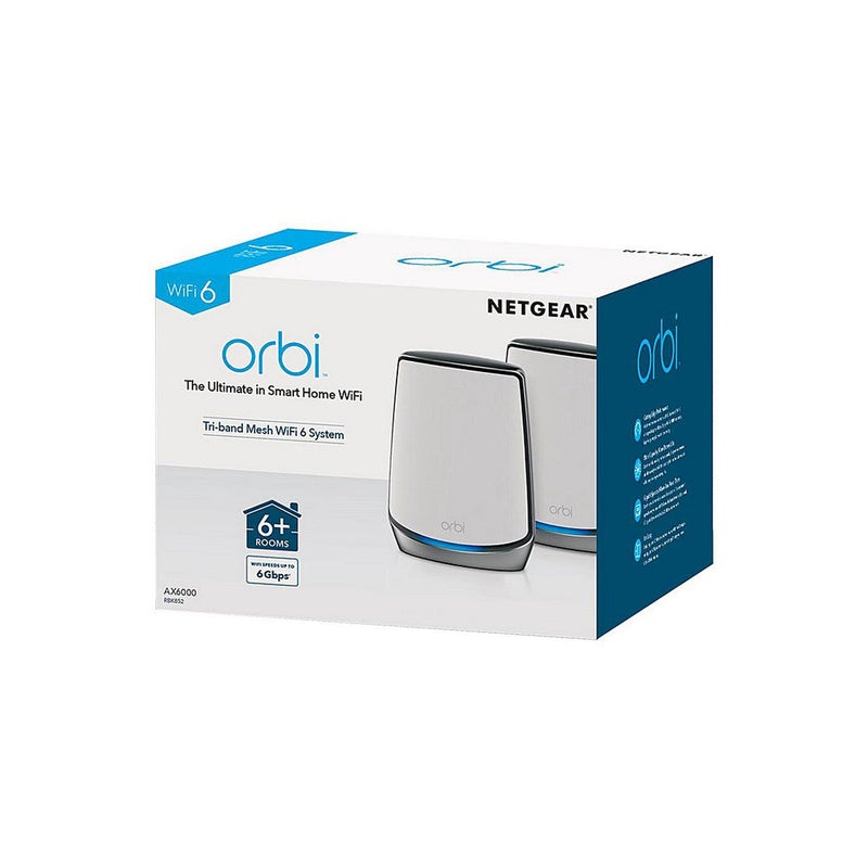 Netgear Orbi WiFi 6 AX6000 MESH WiFi System (2件裝)