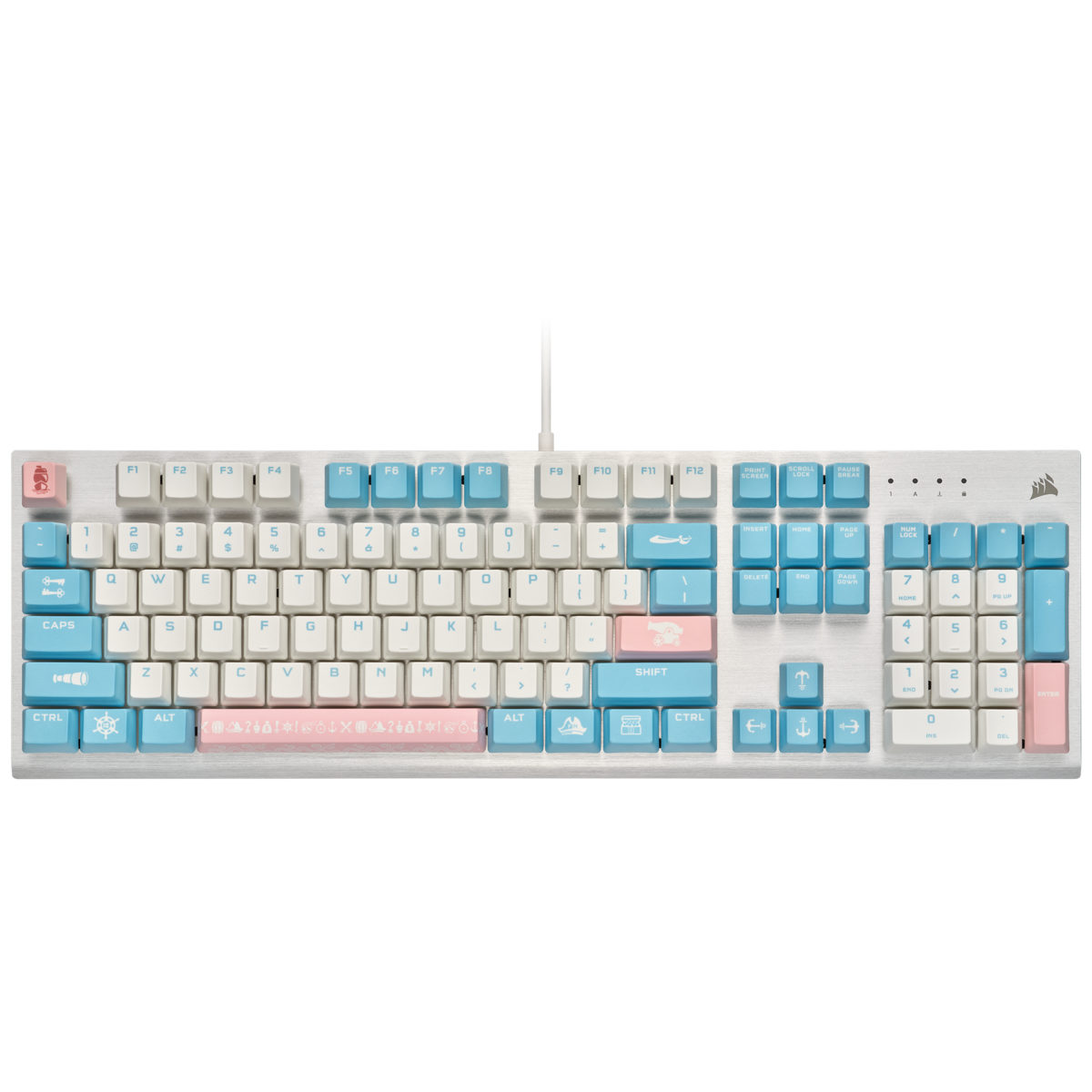 CORSAIR K60 Cherry Viola 機械軸 電競鍵盤 (Sweet Sky)