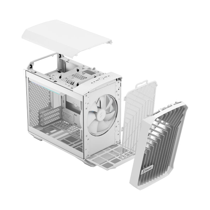 Fractal Design Torrent Nano RGB White TG Clear Tint Mini-ITX CASE 