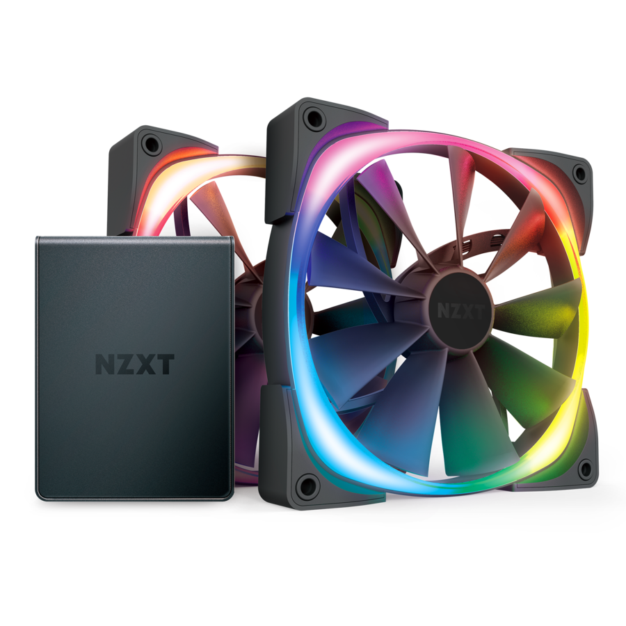 NZXT Aer RGB2 140mm Twin Starter Pack 風扇套裝 (Black)