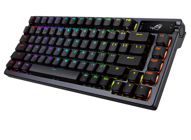 ASUS ROG Azoth NX 2.4 GHz SpeedNova OLED PBT 75% 無線機械自組遊戲鍵盤