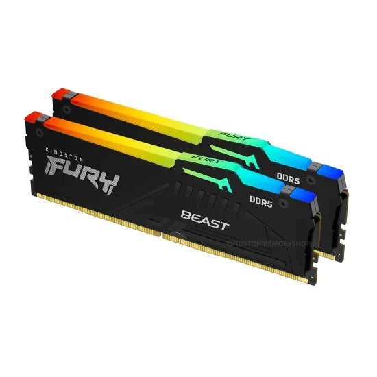 Kingston FURY Beast RGB DDR5 6000MHz 64GB (2x32) CL40 KF560C40BBAK2-64