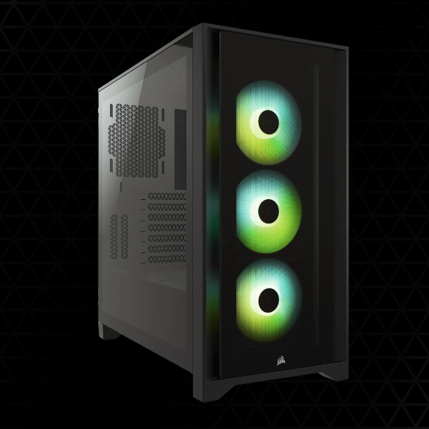 Corsair iCUE 4000X RGB Tempered Glass Mid-Tower ATX CASE