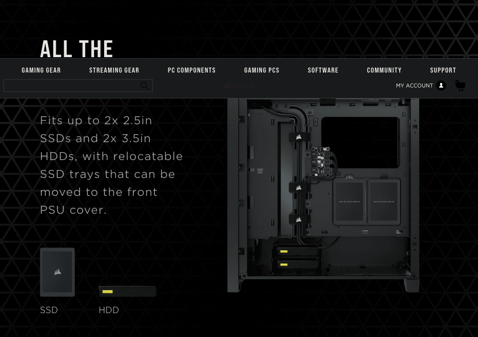 Corsair iCUE 4000X RGB Tempered Glass Mid-Tower ATX CASE