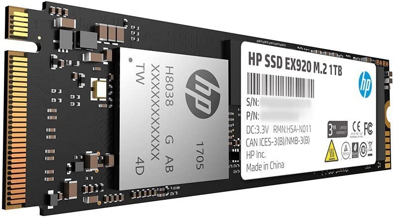 HP EX920 512GB 3D TLC M.2 NVMe PCLe 3.0 x4 SSD 固態硬碟
