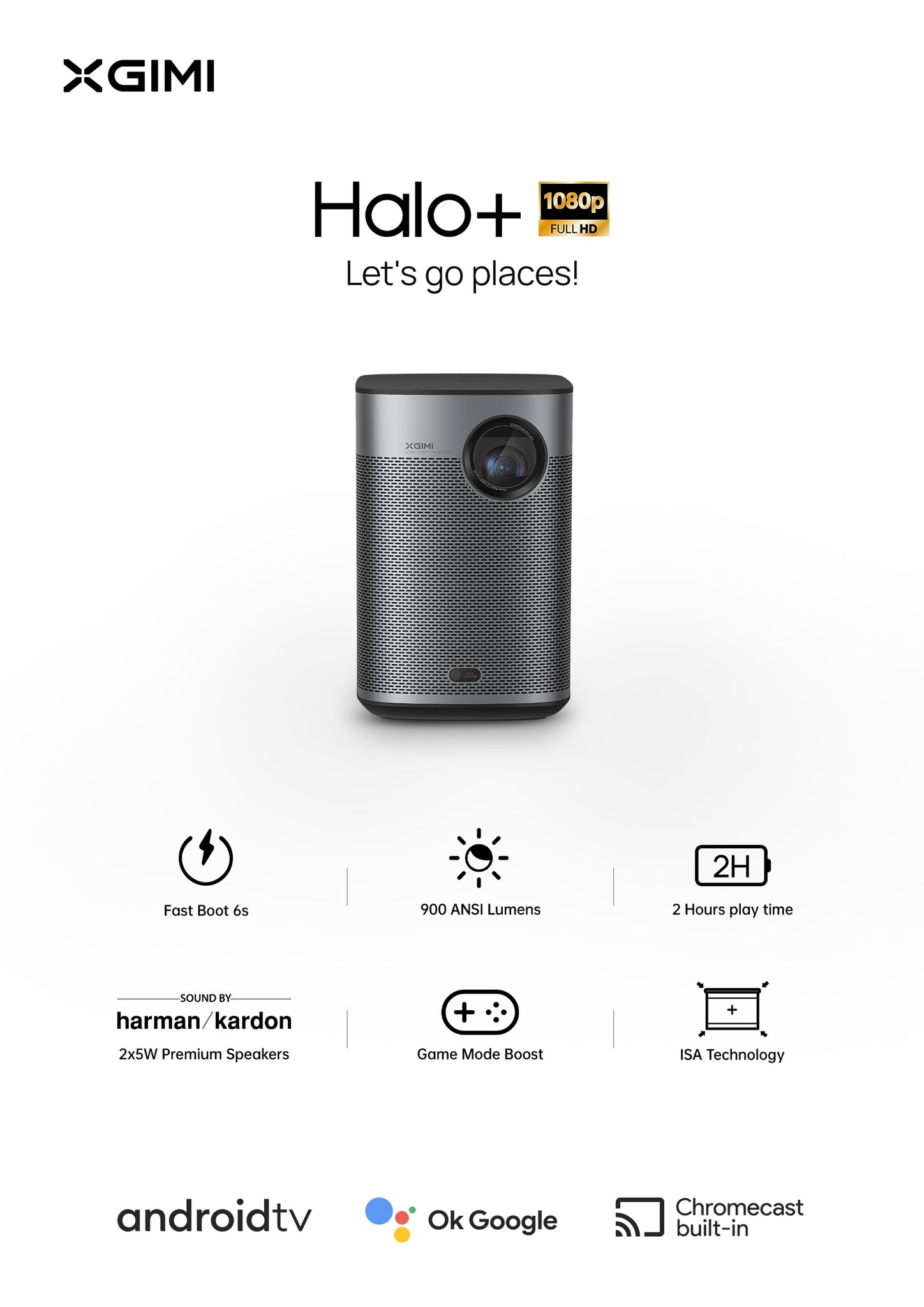 XGIMI Halo Plus FHD HDR 10 Harman-Kardon 投影儀