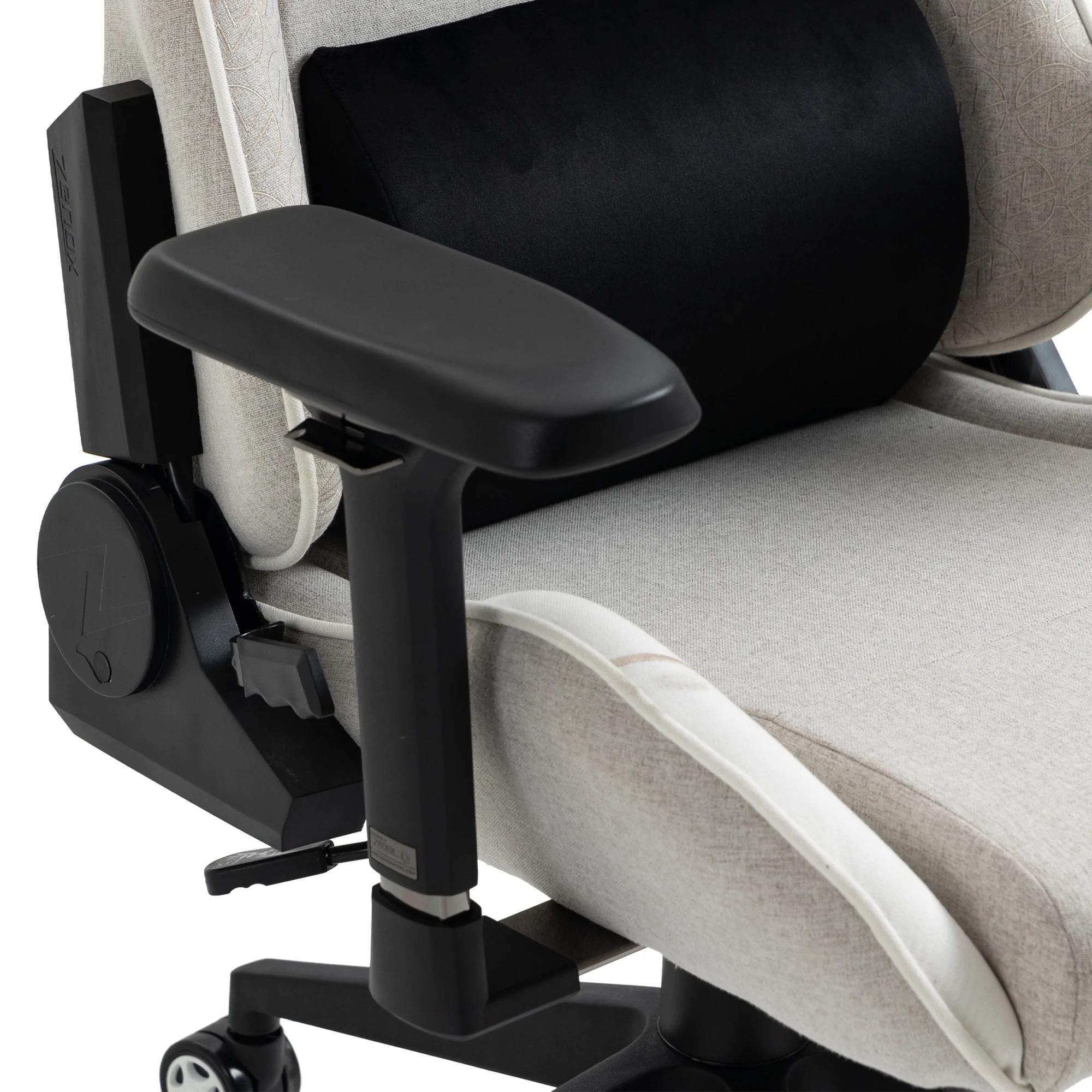 Zenox Saturn-MK2 Gaming Chair (Fabric/Light Grey)