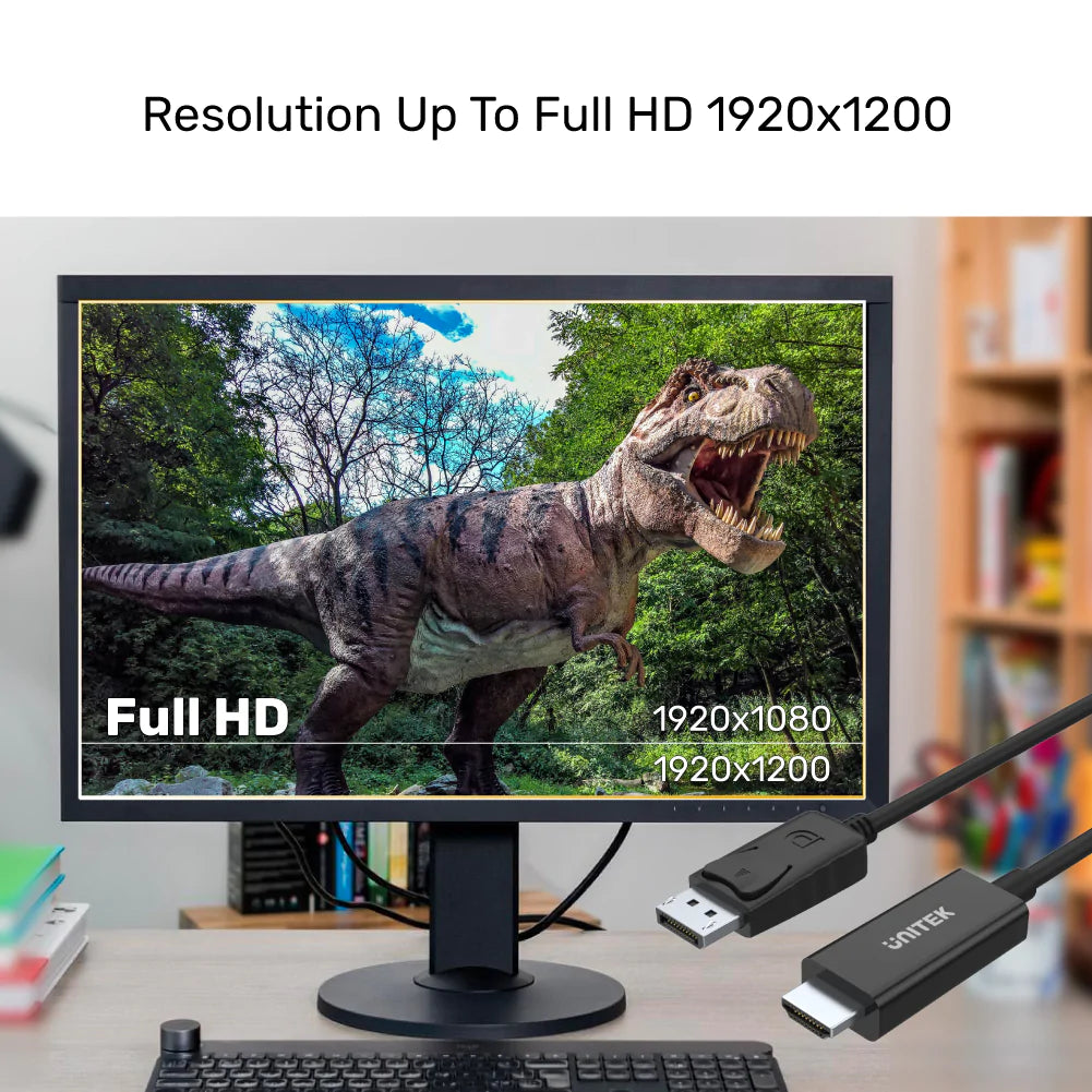 UNITEK V1608A1.8M, 4K60Hz DisplayPort to HDMI Cable