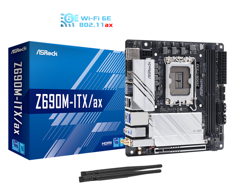 ASRock 華擎 Z690M-ITX/AX ITX 主機板 (DDR4)
