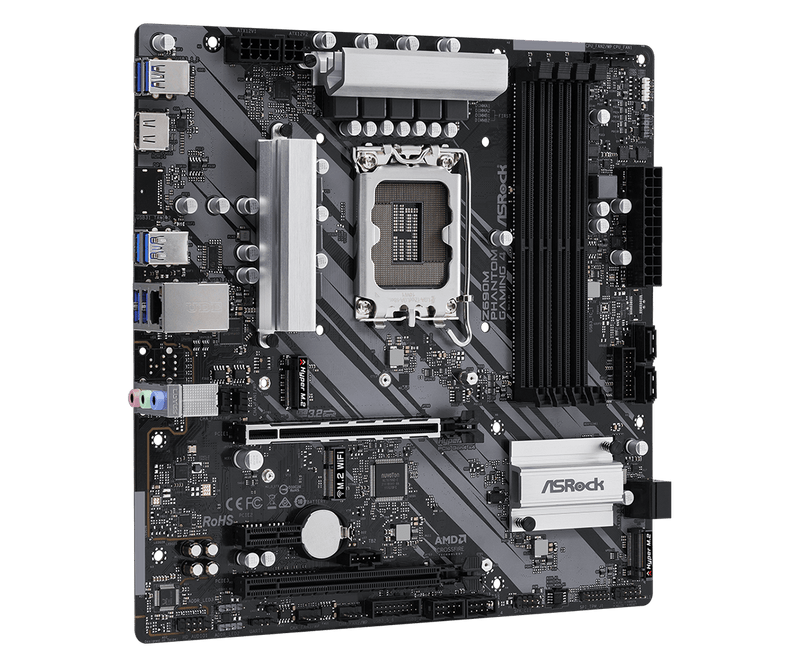ASRock 華擎 Z690M Phantom Gaming 4 Micro-ATX 主機板 (DDR4)