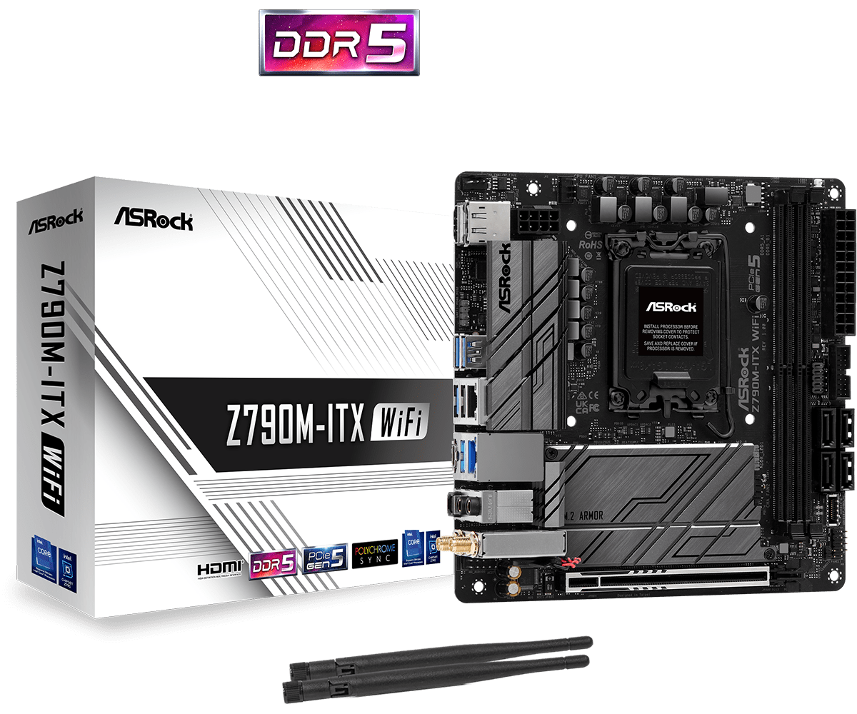 ASRock 華擎 Z790M-ITX WiFi ITX 主機板 (DDR5)