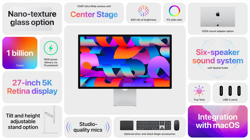 Apple Studio Display 27 吋 5K Retina 顯示器 (Nano-Texture Glass)