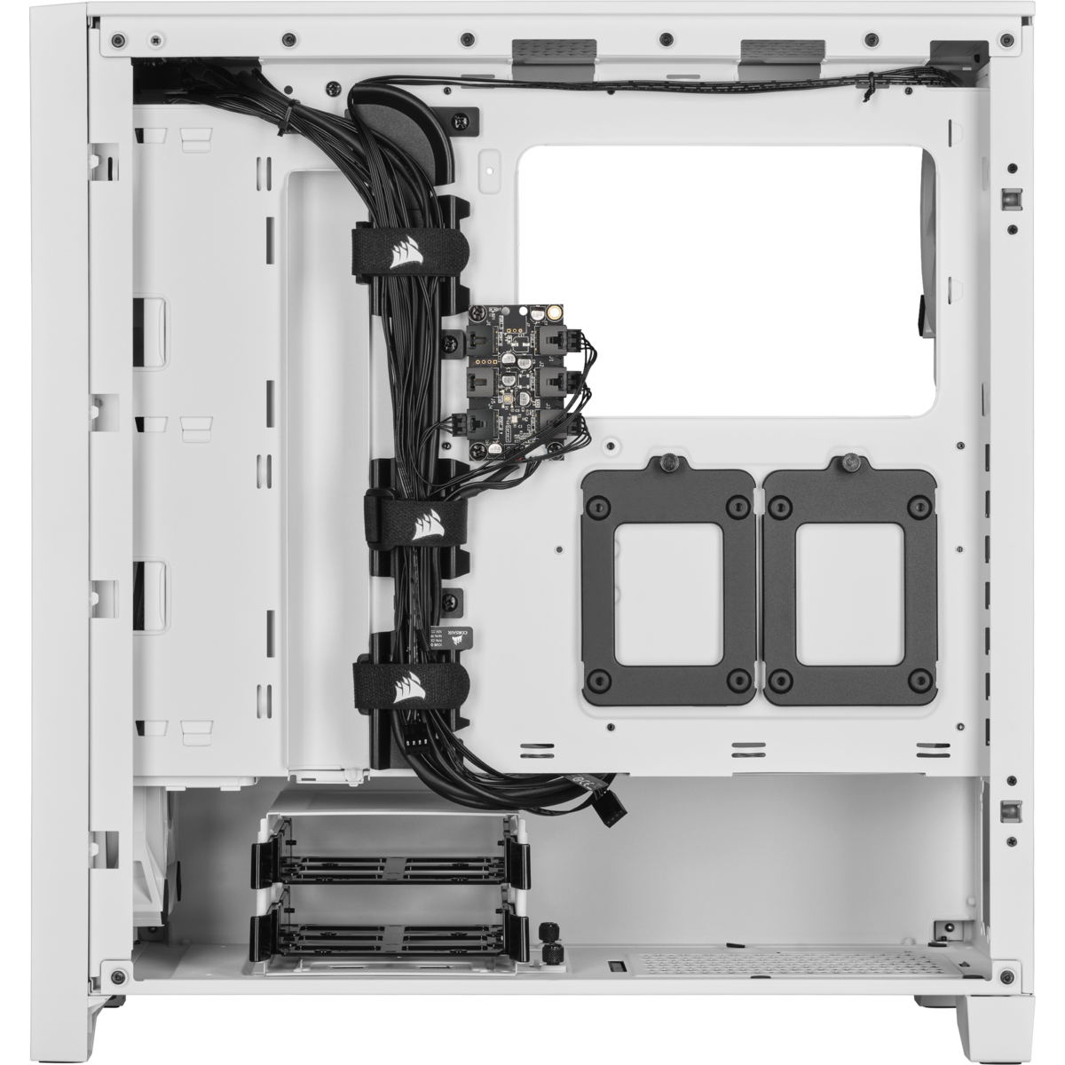 CORSAIR 4000D AIRFLOW QL Edition Tempered Glass Mid-Tower ATX Case-True White