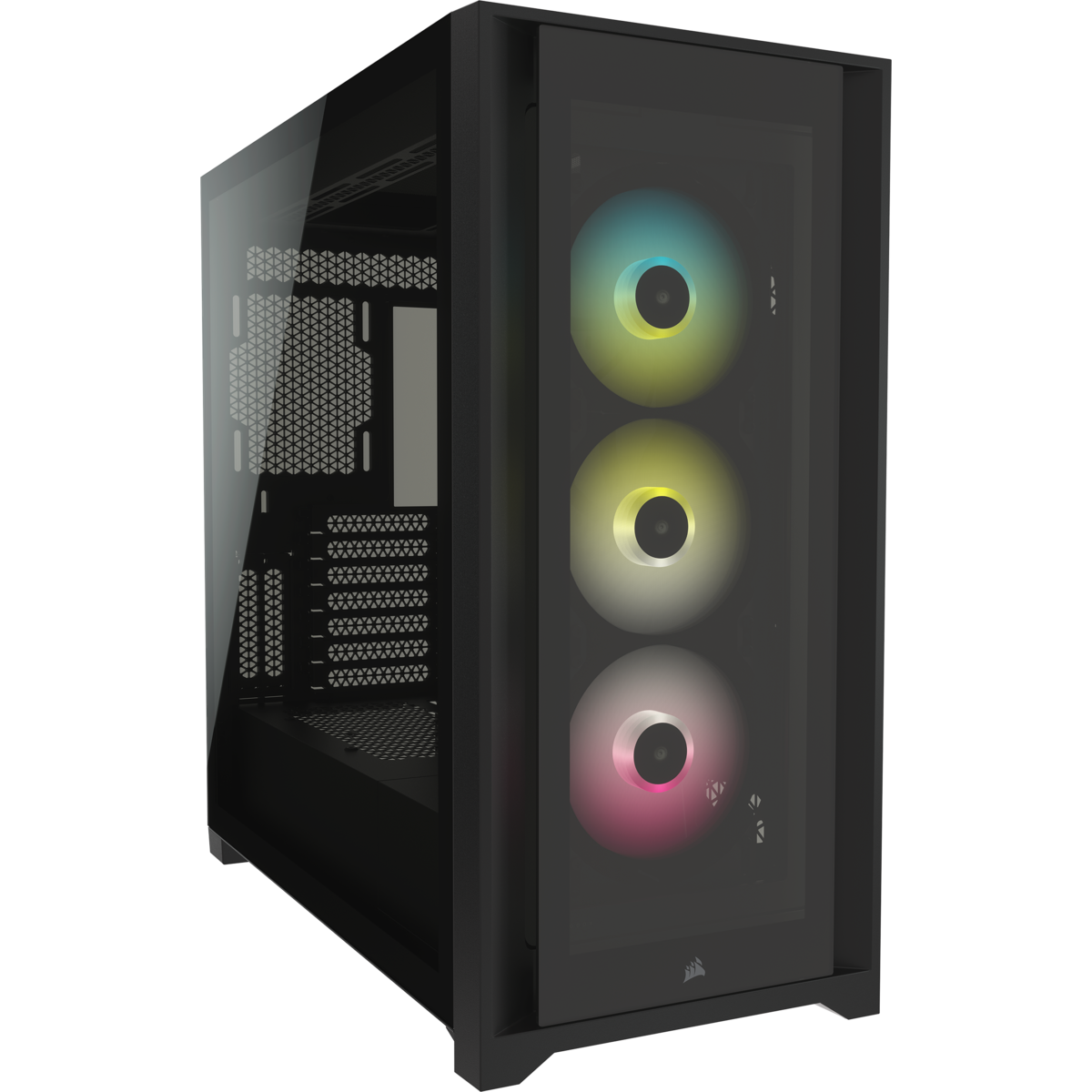 Corsair iCUE 5000X RGB Tempered Glass Mid-Tower ATX PC Smart CASE